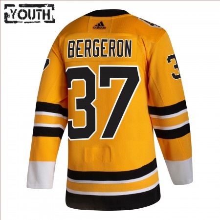 Kinder Eishockey Boston Bruins Trikot Patrice Bergeron 37 2020-21 Reverse Retro Authentic